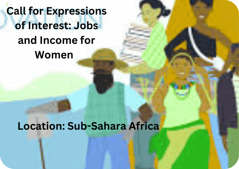 Call for Expressions of Interest: Jobs and Income for Women – A World Bank GIL
