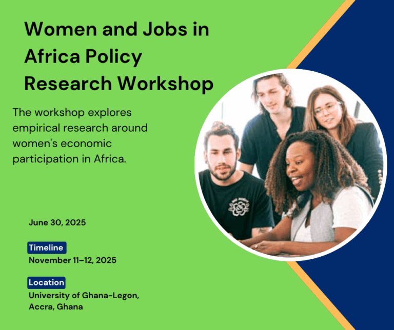 Women and Jobs in Africa Policy Research Workshop 2025