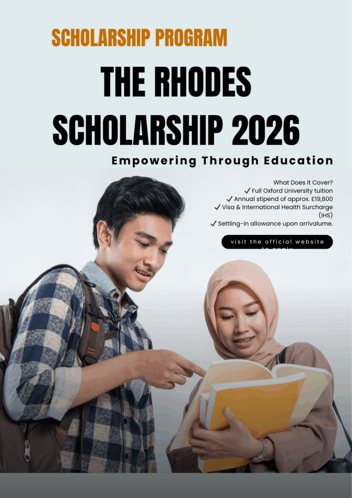 Application is Now Open: Fully Funded The Rhodes Scholarship program