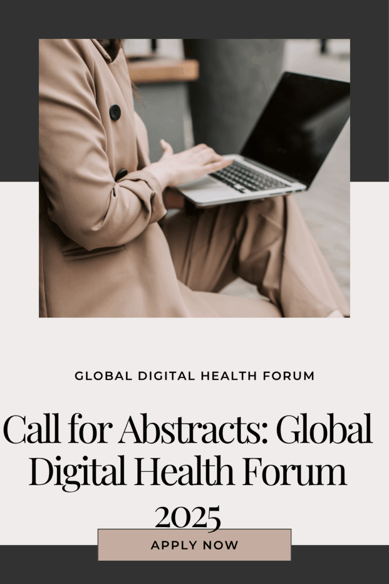 Call for Abstracts Now Open: Global Digital Health Forum 2025